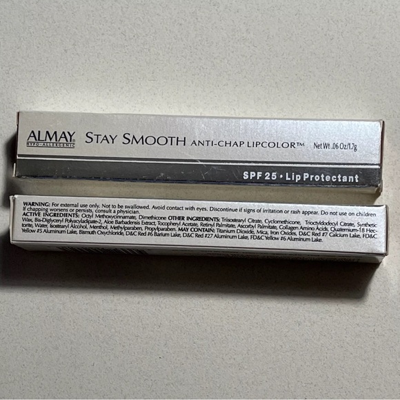 2x ALMAY Stay Smooth Anti-Chap Lipcolor with SPF 25 - Lip Protectant #BEIGEFUL - Picture 3 of 7